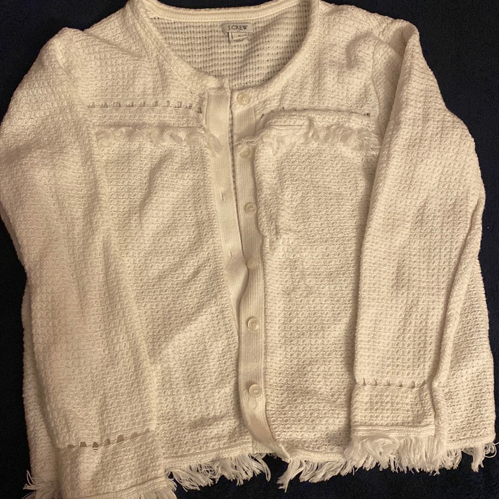 Jcrew white sweater